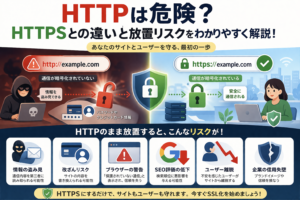 HTTPは危険？ HTTPSとの違いと放置リスクをわかりやすく解説！